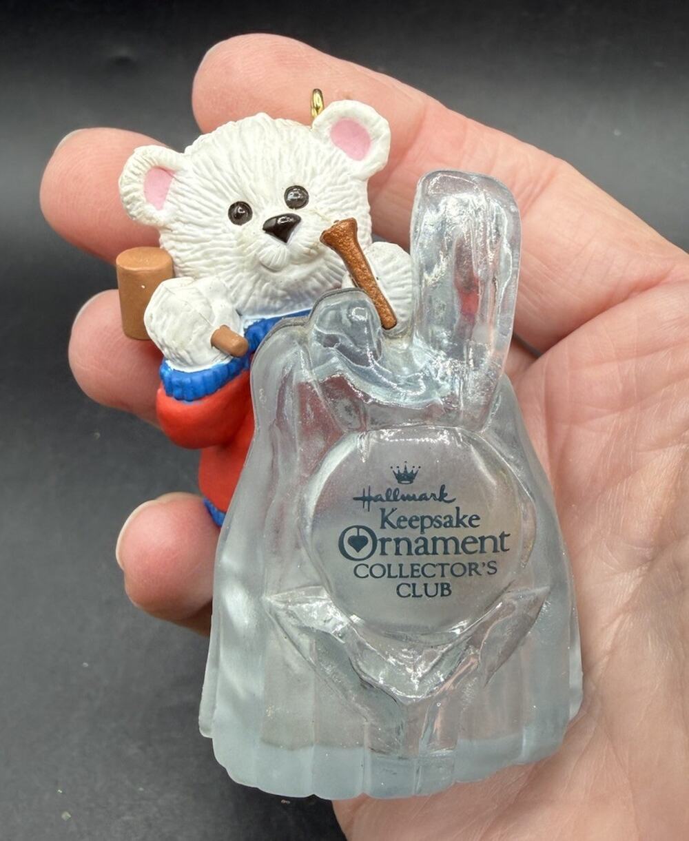 1991 Hallmark Keepsake Members Only Ornament "BEARY ARTISTIC" No Box LO31